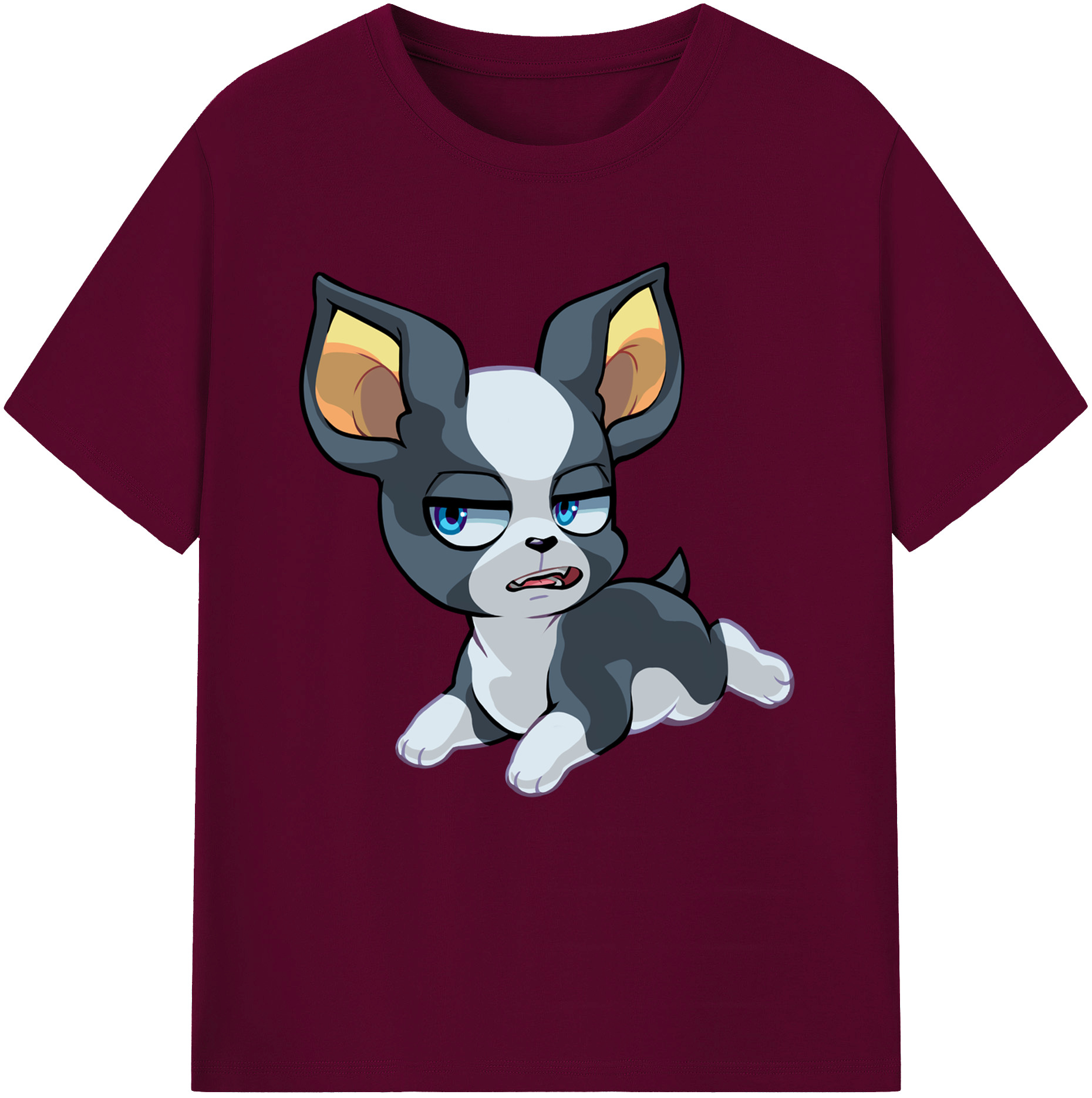 （画像用） ジョジョの奇妙な冒険 イギー JoJo's Bizarre Adventure Iggy レディースカジュアルプリントTシャツ（綿100％）